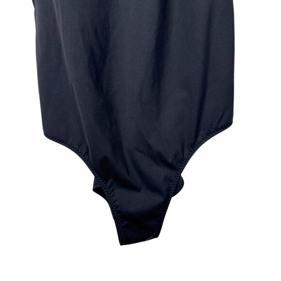 Fabletics Sunset Scoop One Piece Swimsuit Womens Medium Black Square Neck - Picture 6 of 10